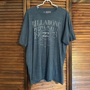 Billabong Men's Heather Blue Graphic Tee